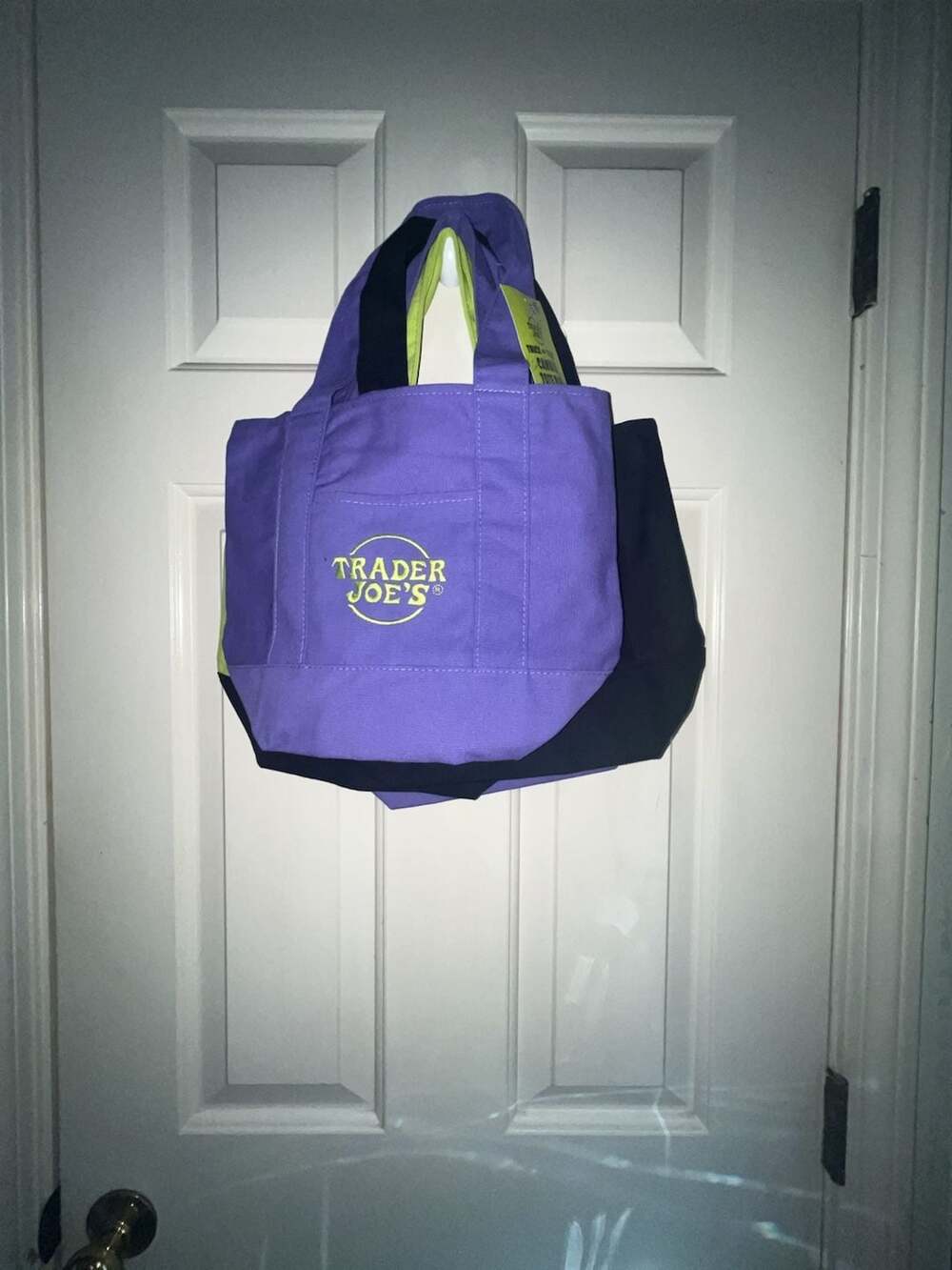 Trader Joe's Trick or Treat Canvas Tote Bag Set of 4 Colors